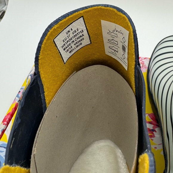 Joules - Wellibob - super cute Rain Boots - size 6 - NWT /NIB - Picture 6 of 9